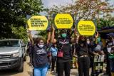 Nigerian protestors demand an urgent government response to reports of sexual violence and femicide during the Covid-19 lockdown. The June 2020 protests were led by the State of Emergency GBV Coalition.