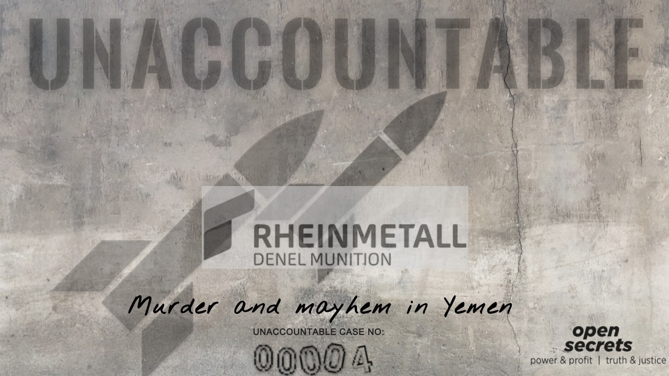 Rheinmetall Denel Munition: Murder and mayhem in Yemen Rheinmetall Denel Munition: Murder and mayhem in Yemen