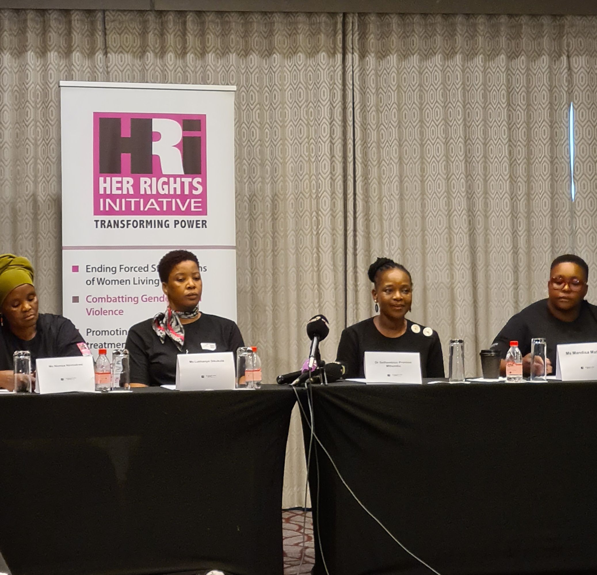 HRI Press Conference: Letter to the President forced sterilisation of HIV positive women HRI press conference