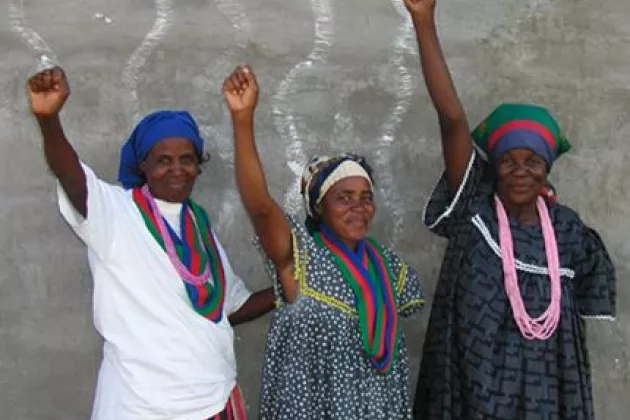 Source: 3women with riased fists (c) HBF)