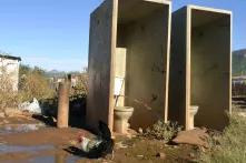 Communal toilets in Riemvasmaak, Graaff-Reinet have deteriorated to such an extent that it can longer be used by the community. 