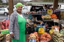 Lynette works with the Grabouw Informal Business Association to ensure that vendors at the Grabouw central market are supported enough to trade Lynette works with the Grabouw Informal Business Association to ensure that vendors at the Grabouw central market are supported enough to trade