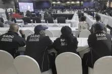 Observers from SADC attend a press briefing in Harare ahead of polls on Aug 23