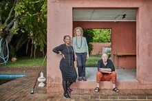 Christine Nxumalo, Harriet Perlman and Mark Lewis (Photo - Thom Pierce _ The Actionists)