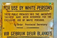 Signage from Apartheid permitting only white use