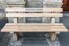 whites only bench