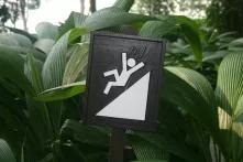 Slippery slope + heavy rains = extra caution!