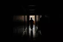 Women walking down a corridor at a shelter in Gauteng