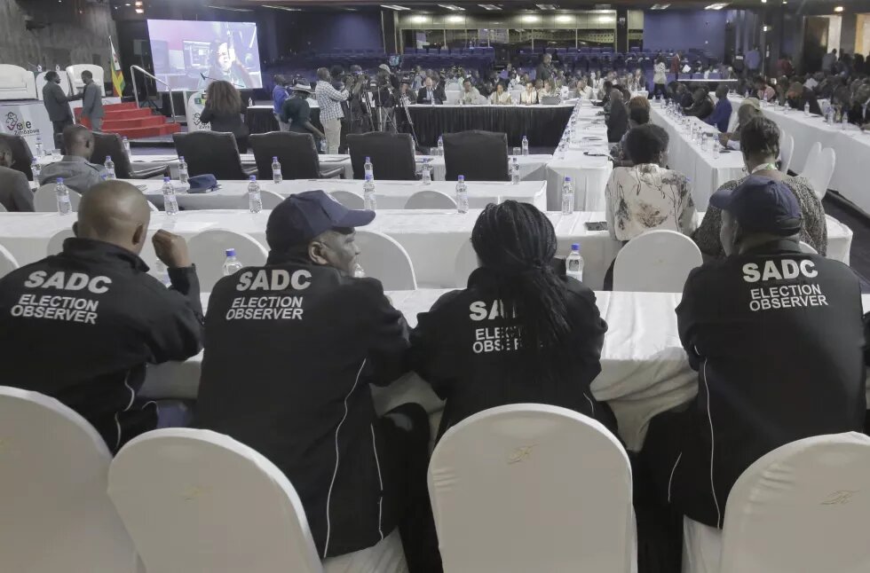 Observers from SADC attend a press briefing in Harare ahead of polls on Aug 23