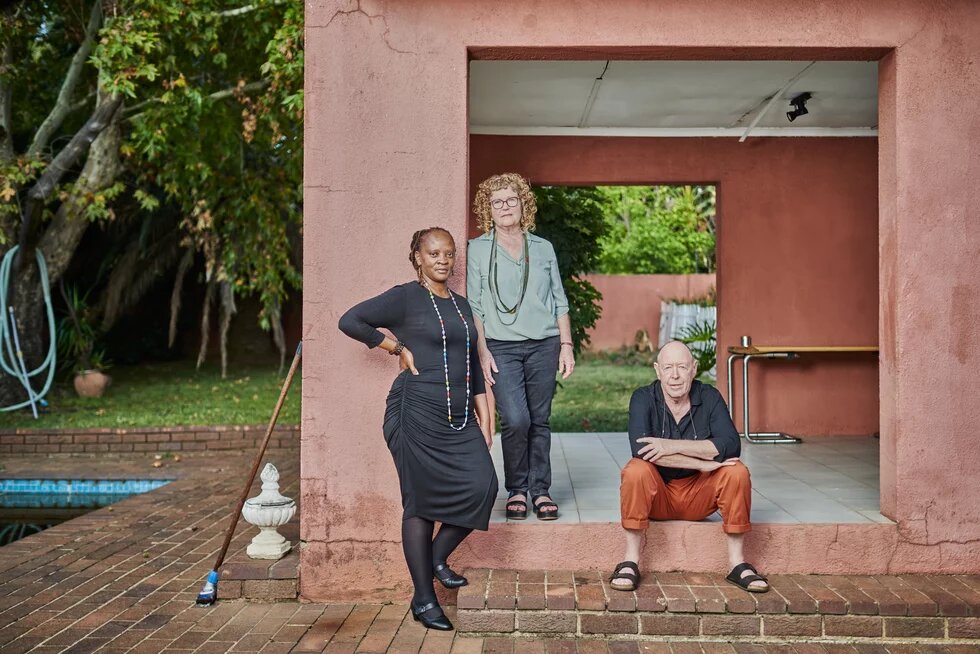 Christine Nxumalo, Harriet Perlman and Mark Lewis (Photo - Thom Pierce _ The Actionists)