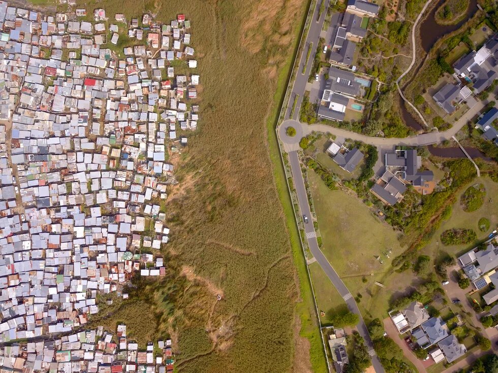 Picture showing spatial disparity in South Africa 