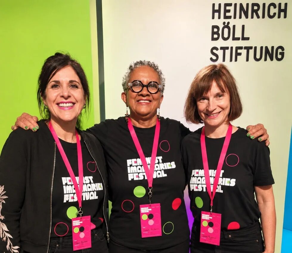 Claudia, Caroline and Nicole at the Feminist Imaginaries Festival
