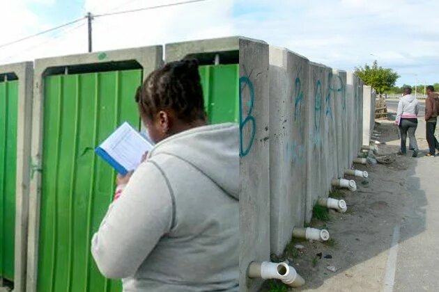 Members of the SJC and NU Map Toilets in Khayelitsha