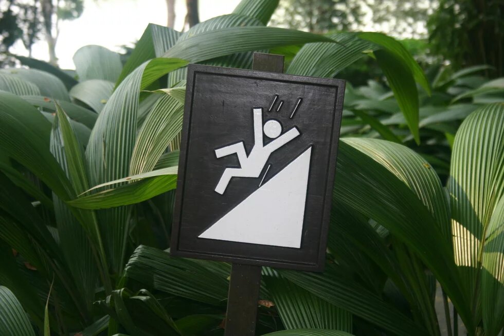 Slippery slope + heavy rains = extra caution! Slippery slope + heavy rains = extra caution!