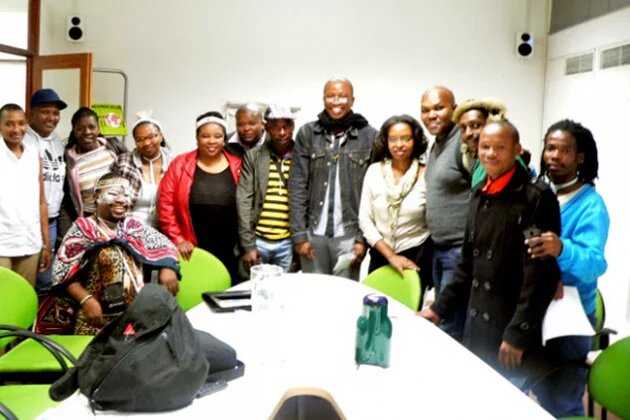 Participants in the workshop on the struggles of gay and lesbian sangomas. Participants in the workshop on the struggles of gay and lesbian sangomas.