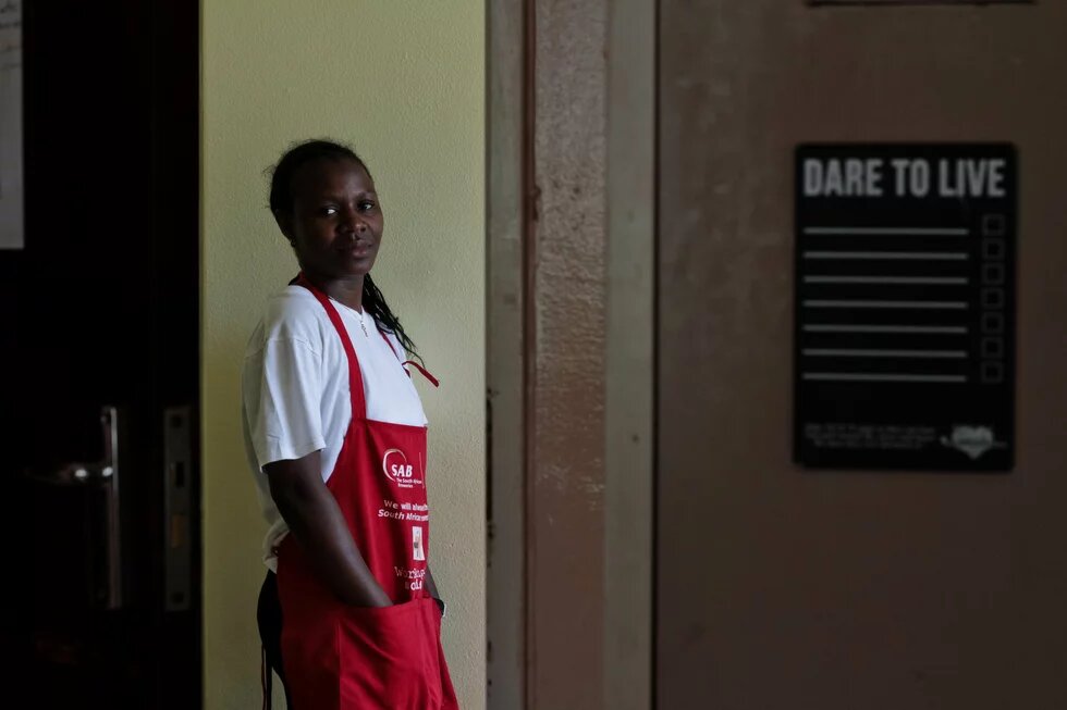 Shelters helps to restore confidence and hope among abused women. Photo of a woman in a shelter