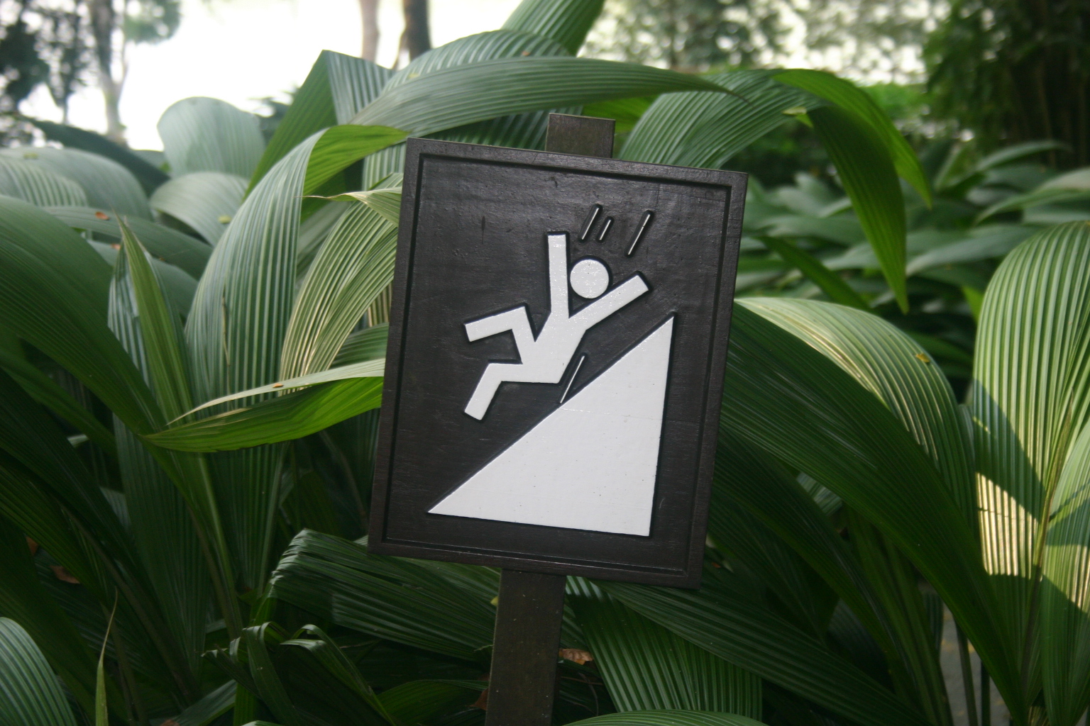 Slippery slope + heavy rains = extra caution! Slippery slope + heavy rains = extra caution!