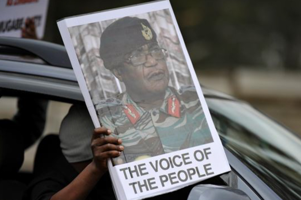 Poster of General Chiwenga, 18 November celebrations, streets of Harare Poster of General Chiwenga, 18 November celebrations, streets of Harare